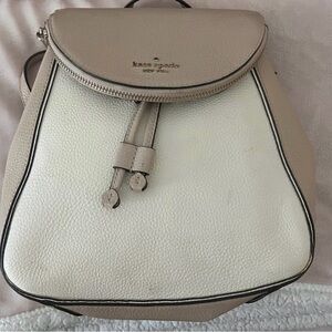 Kate Spade Beige and White Women's Backpack